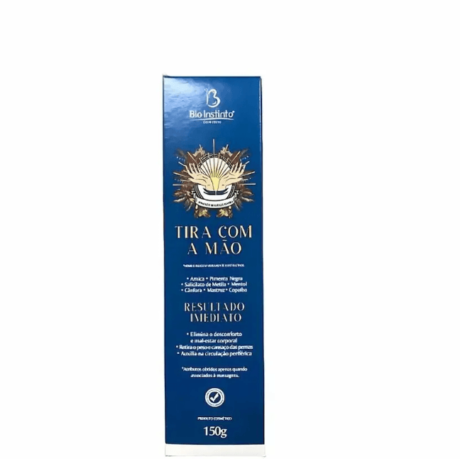 Pomada Massageadora Bio Instinto Tira com a Mão 150g